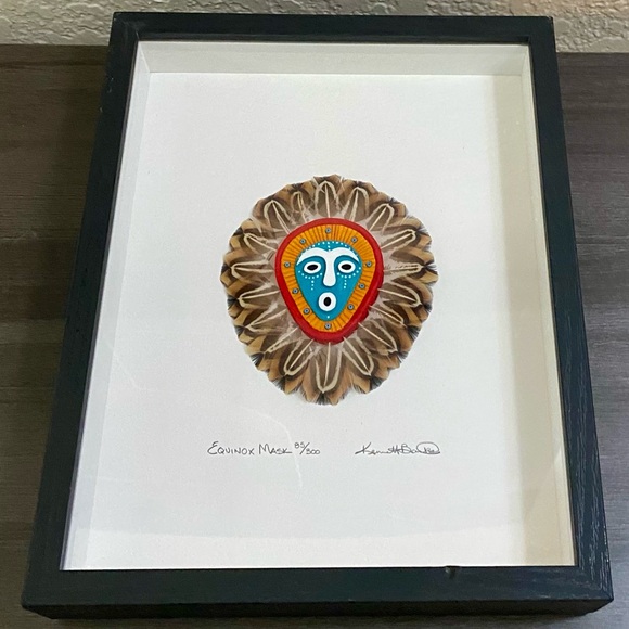 Kenneth Banks Equinox Mask Framed Art